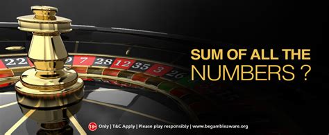 sum of the numbers on a roulette wheel|The Sum of All Numbers On A Roulette Wheel.